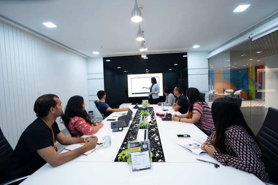 The team at work